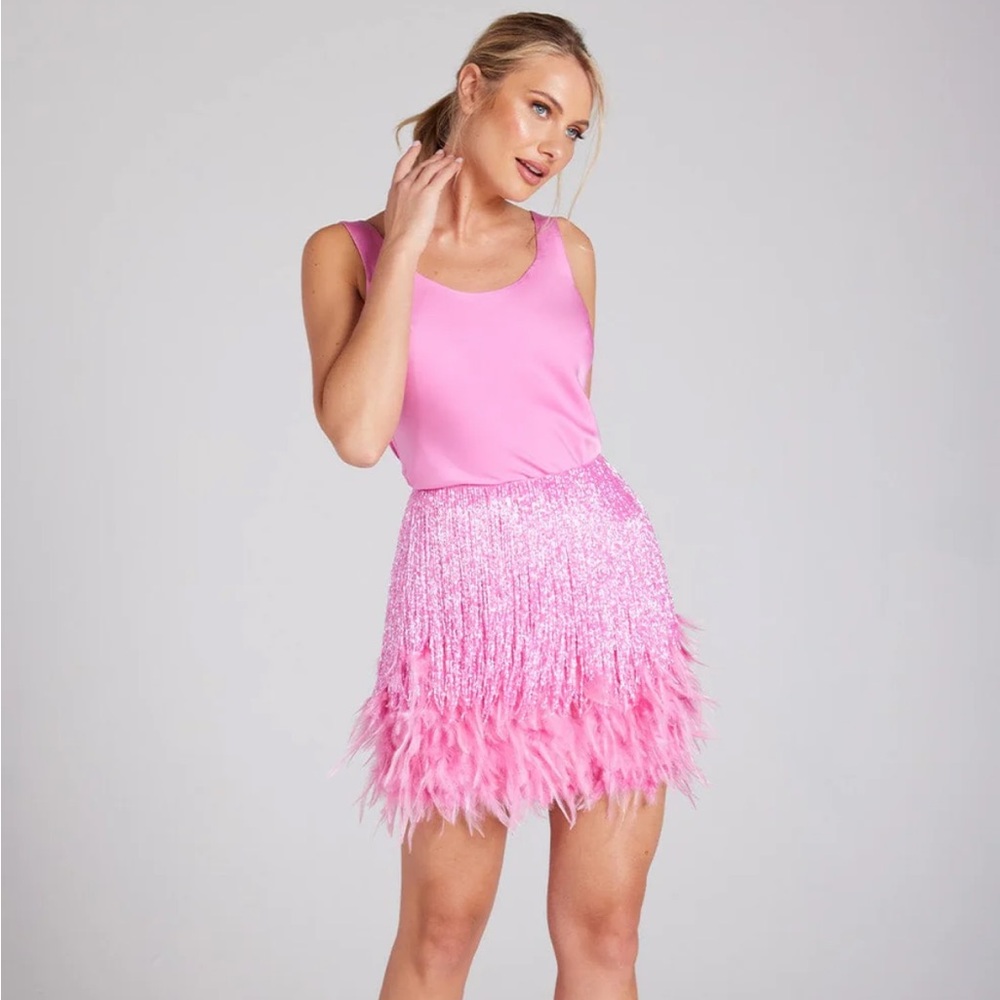 Skirt & Top Nadine Merabi SARA PINK SKIRT & TOP
